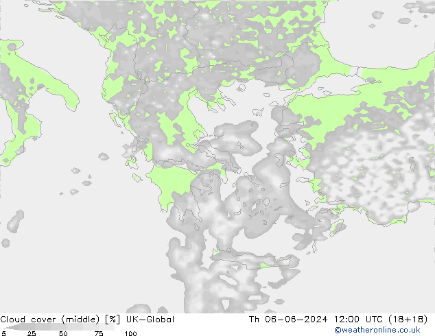 Nubes medias UK-Global jue 06.06.2024 12 UTC