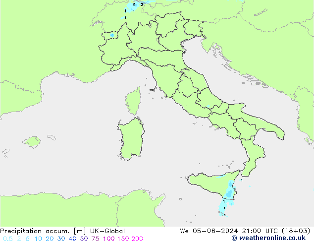 Precipitation accum. UK-Global mer 05.06.2024 21 UTC