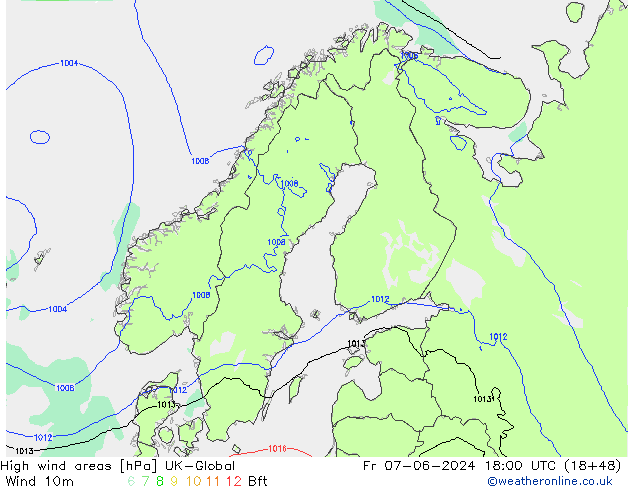 High wind areas UK-Global ven 07.06.2024 18 UTC