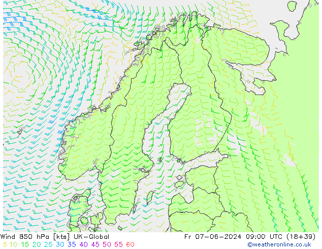  850 hPa UK-Global  07.06.2024 09 UTC