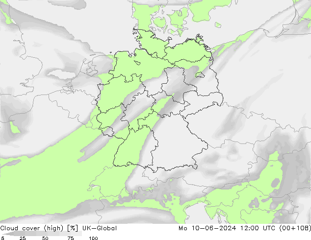 Wolken (hohe) UK-Global Mo 10.06.2024 12 UTC