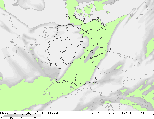 Wolken (hohe) UK-Global Mo 10.06.2024 18 UTC