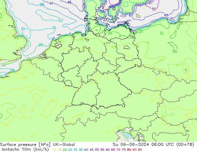 Isotaca (kph) UK-Global dom 09.06.2024 06 UTC