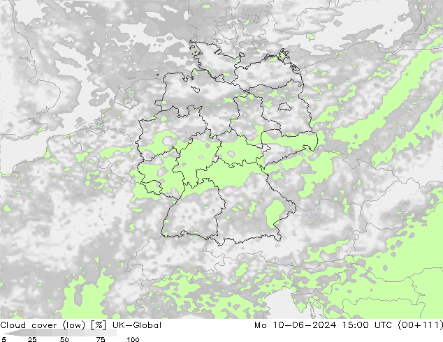 nízká oblaka UK-Global Po 10.06.2024 15 UTC