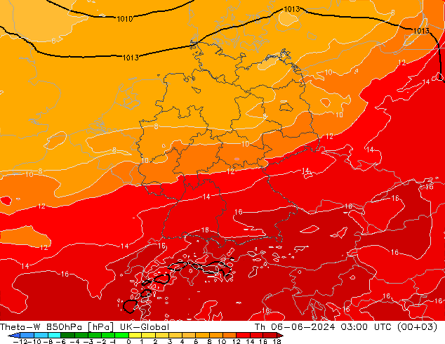 Theta-W 850hPa UK-Global Th 06.06.2024 03 UTC