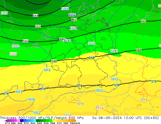Thck 500-1000hPa UK-Global Sáb 08.06.2024 12 UTC