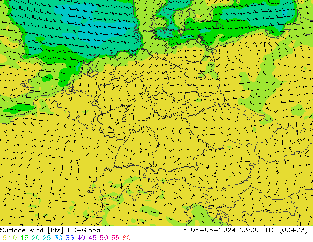 Surface wind UK-Global Th 06.06.2024 03 UTC