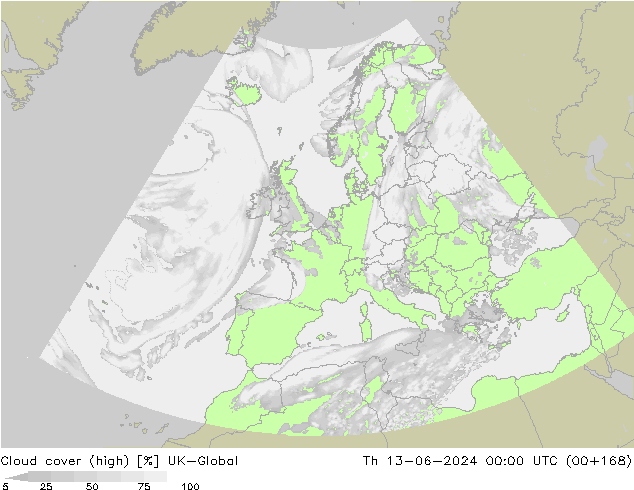 Wolken (hohe) UK-Global Do 13.06.2024 00 UTC