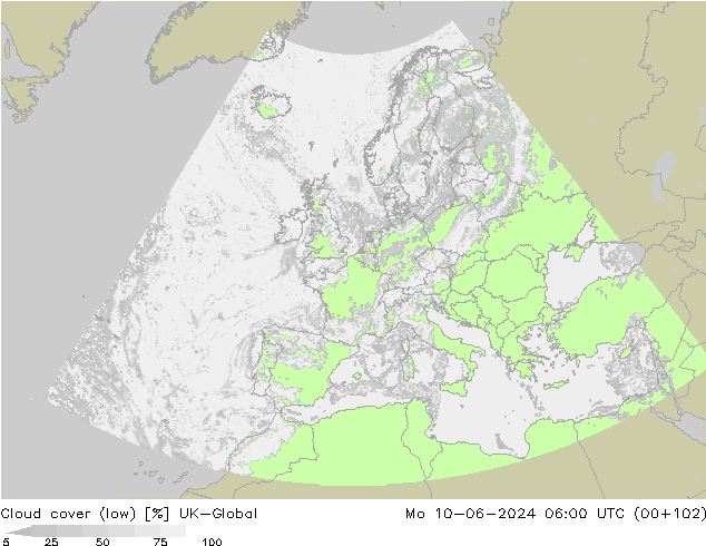 Wolken (tief) UK-Global Mo 10.06.2024 06 UTC