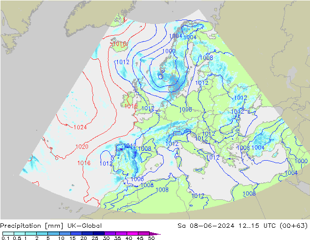 Precipitation UK-Global Sa 08.06.2024 15 UTC