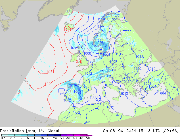 Precipitation UK-Global Sa 08.06.2024 18 UTC