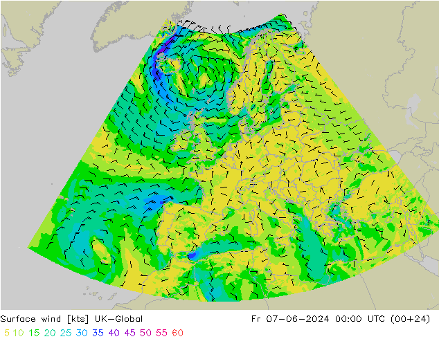 Bodenwind UK-Global Fr 07.06.2024 00 UTC