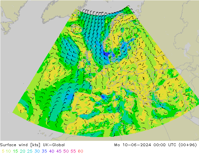 Wind 10 m UK-Global ma 10.06.2024 00 UTC