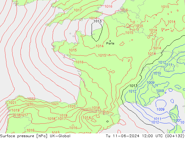 Bodendruck UK-Global Di 11.06.2024 12 UTC