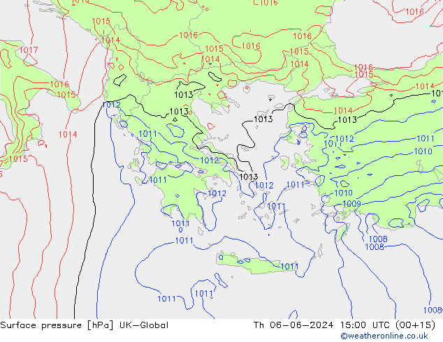 pressão do solo UK-Global Qui 06.06.2024 15 UTC