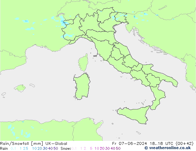 Lluvia/nieve UK-Global vie 07.06.2024 18 UTC