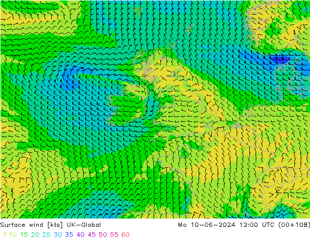 Wind 10 m UK-Global ma 10.06.2024 12 UTC