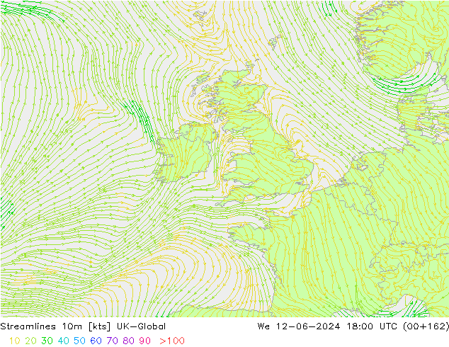 Streamlines 10m UK-Global St 12.06.2024 18 UTC