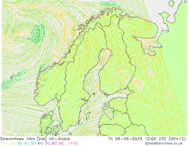 Stromlinien 10m UK-Global Do 06.06.2024 12 UTC