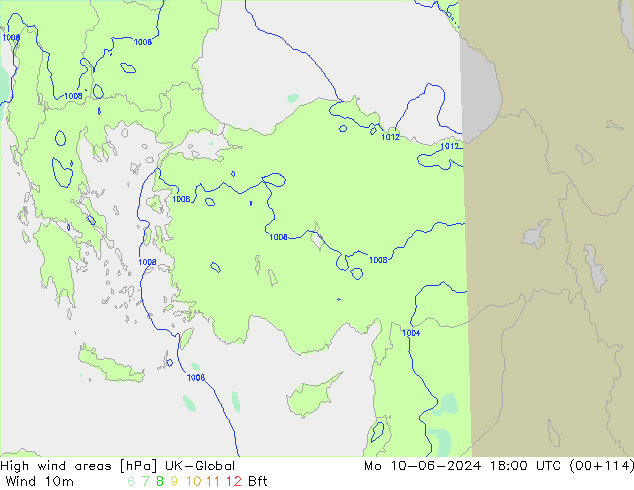 High wind areas UK-Global Po 10.06.2024 18 UTC