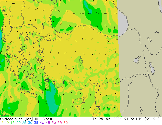 Surface wind UK-Global Th 06.06.2024 01 UTC