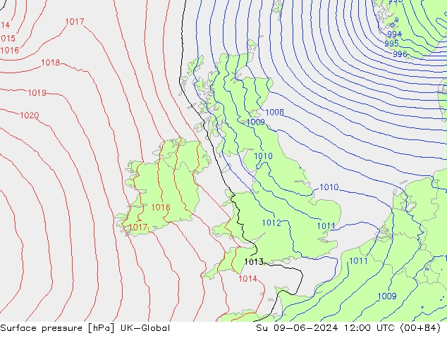 Bodendruck UK-Global So 09.06.2024 12 UTC