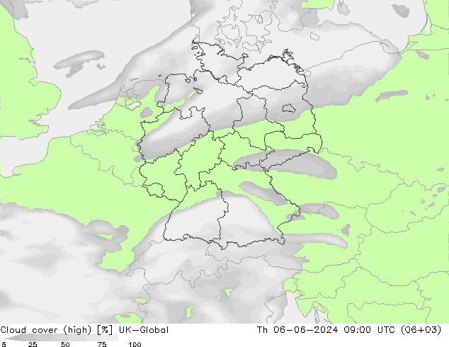 Wolken (hohe) UK-Global Do 06.06.2024 09 UTC