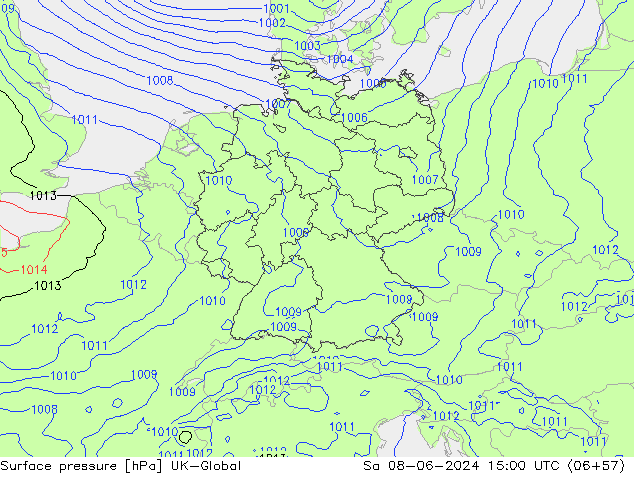 Yer basıncı UK-Global Cts 08.06.2024 15 UTC