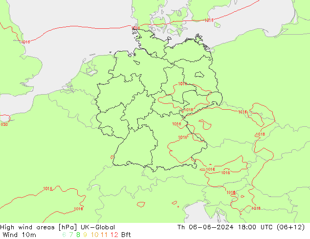 High wind areas UK-Global Th 06.06.2024 18 UTC