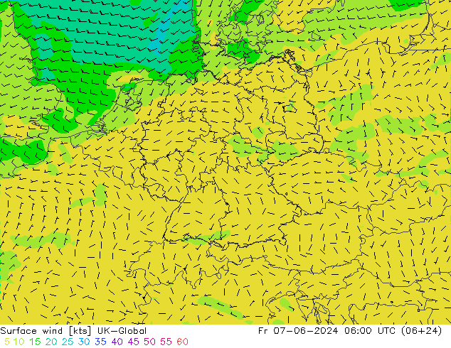 Bodenwind UK-Global Fr 07.06.2024 06 UTC