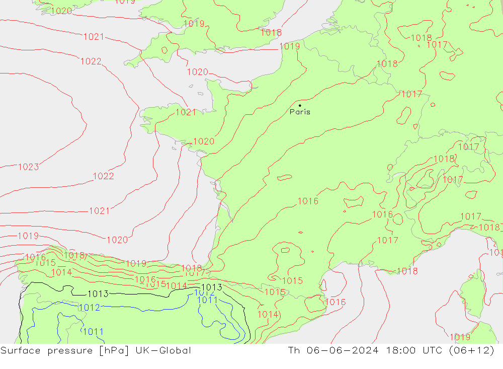 ciśnienie UK-Global czw. 06.06.2024 18 UTC