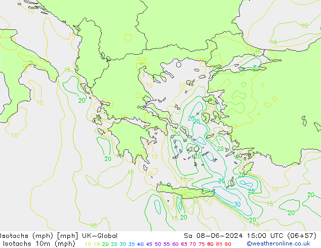 Eşrüzgar Hızları mph UK-Global Cts 08.06.2024 15 UTC