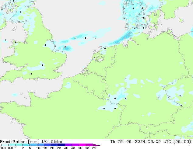 Neerslag UK-Global do 06.06.2024 09 UTC