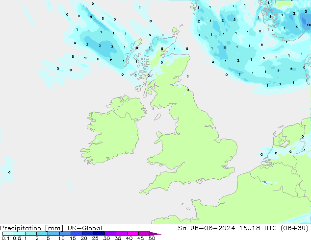 Precipitation UK-Global Sa 08.06.2024 18 UTC