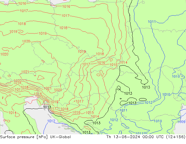 ciśnienie UK-Global czw. 13.06.2024 00 UTC