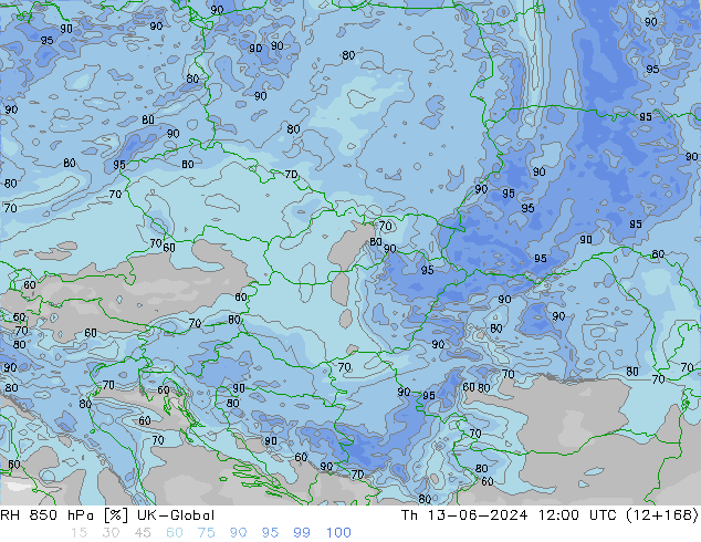850 hPa Nispi Nem UK-Global Per 13.06.2024 12 UTC