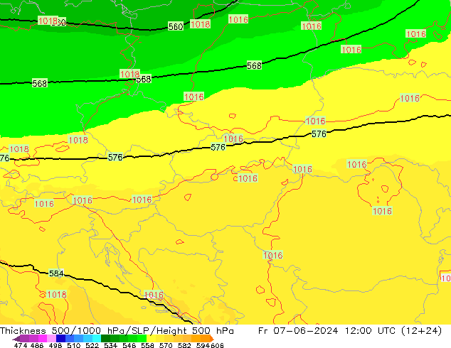 Thck 500-1000hPa UK-Global Pá 07.06.2024 12 UTC