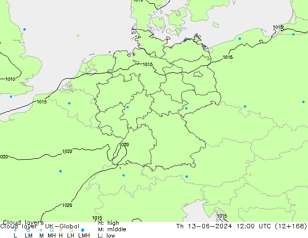 Wolkenschichten UK-Global Do 13.06.2024 12 UTC