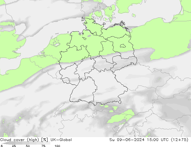 Bewolking (Hoog) UK-Global zo 09.06.2024 15 UTC
