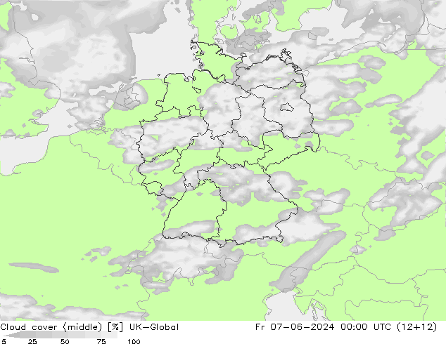 Wolken (mittel) UK-Global Fr 07.06.2024 00 UTC