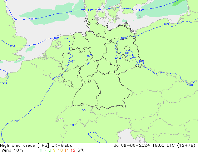 High wind areas UK-Global Вс 09.06.2024 18 UTC