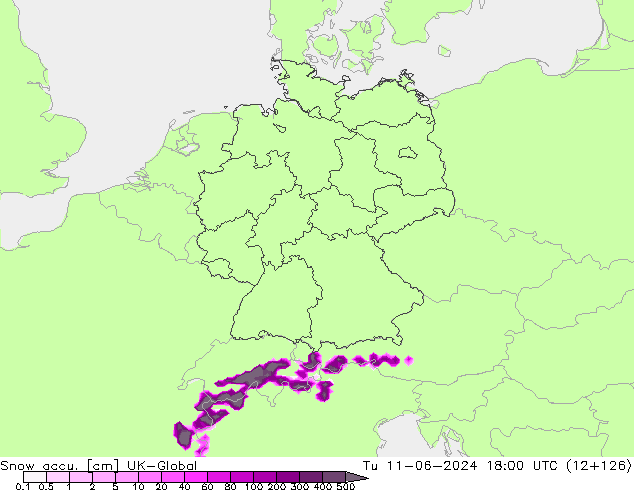 Snow accu. UK-Global wto. 11.06.2024 18 UTC