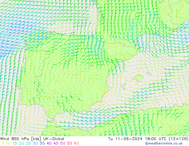  850 hPa UK-Global  11.06.2024 18 UTC