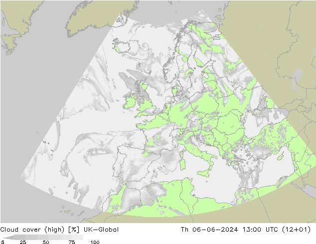 Nuages (élevé) UK-Global jeu 06.06.2024 13 UTC