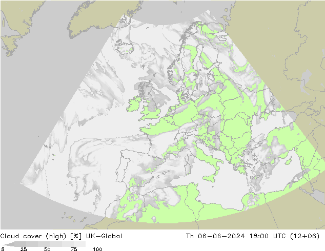 Cloud cover (high) UK-Global Th 06.06.2024 18 UTC