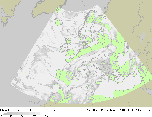 Bewolking (Hoog) UK-Global zo 09.06.2024 12 UTC