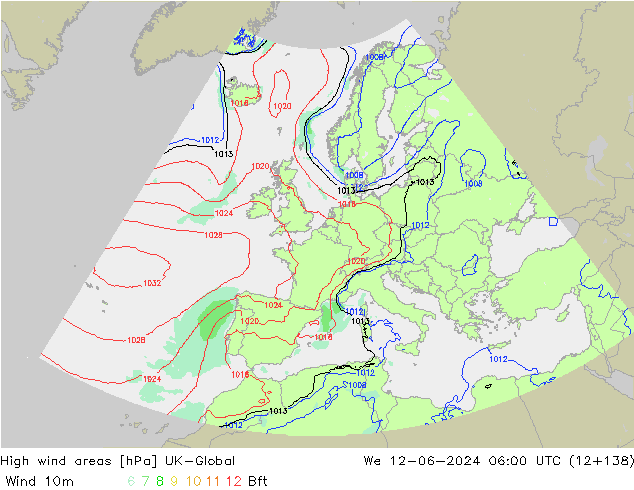 High wind areas UK-Global ср 12.06.2024 06 UTC