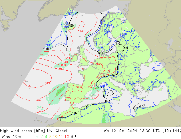 Windvelden UK-Global wo 12.06.2024 12 UTC