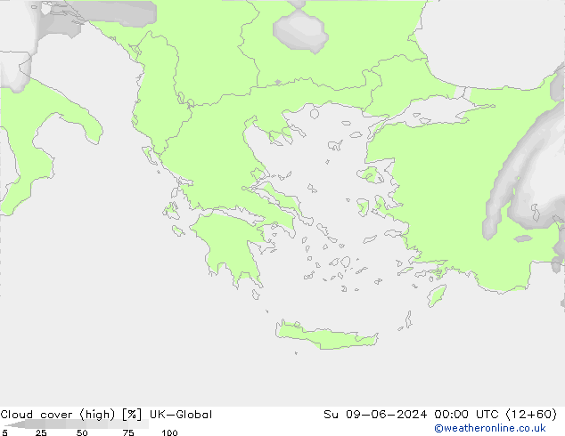 Bewolking (Hoog) UK-Global zo 09.06.2024 00 UTC