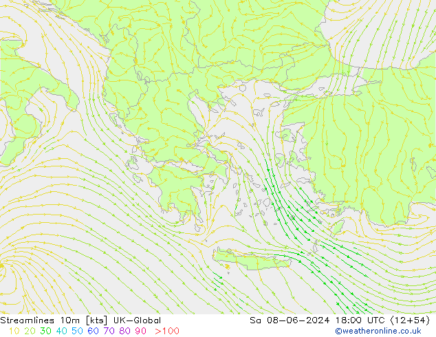 ветер 10m UK-Global сб 08.06.2024 18 UTC